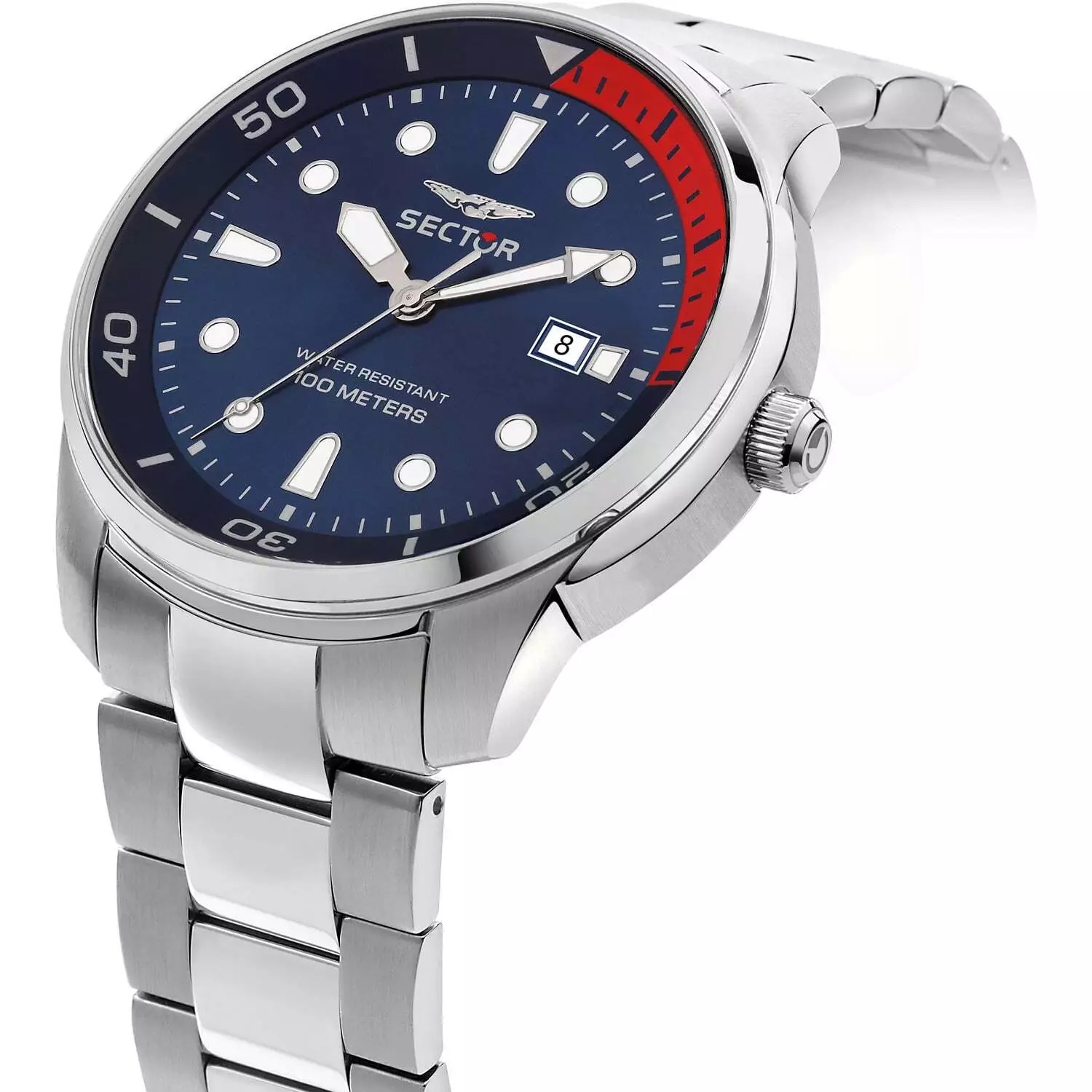 Montre Homme SECTOR Oversize R3253102029 - Acier Inoxydable Bleu, Quartz, Étanche 100M – Image 2