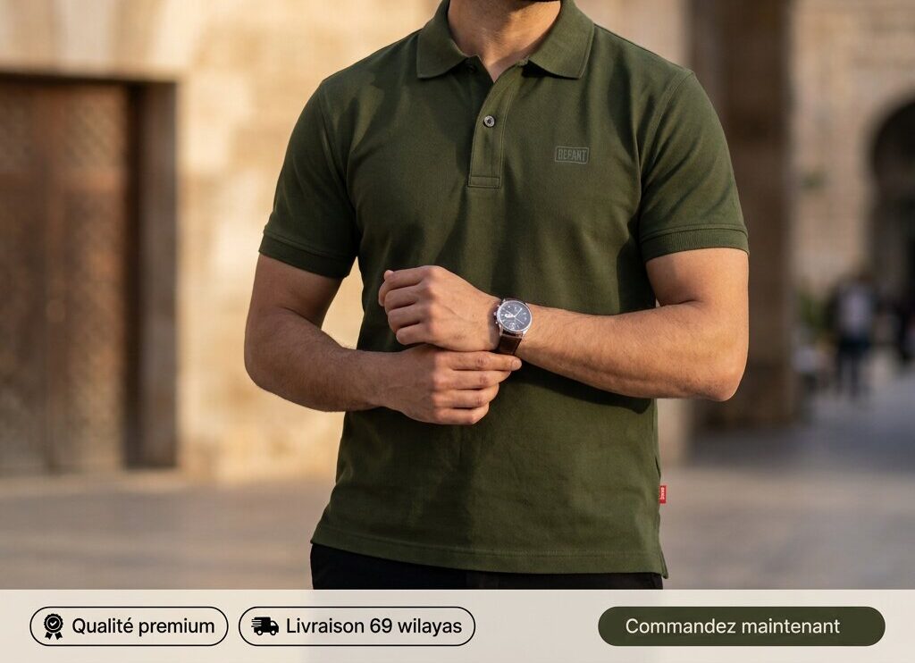 Départ T-shirt Homme Polo-Vert